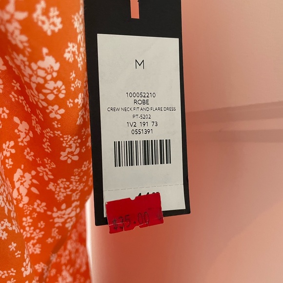 Orange Summer Dress - Picture 3 of 4